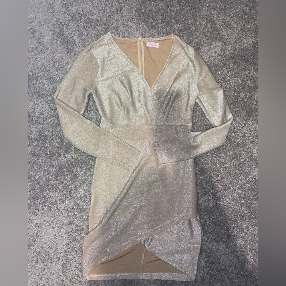 NWOT Pink Lily Shimmer Holiday Dress